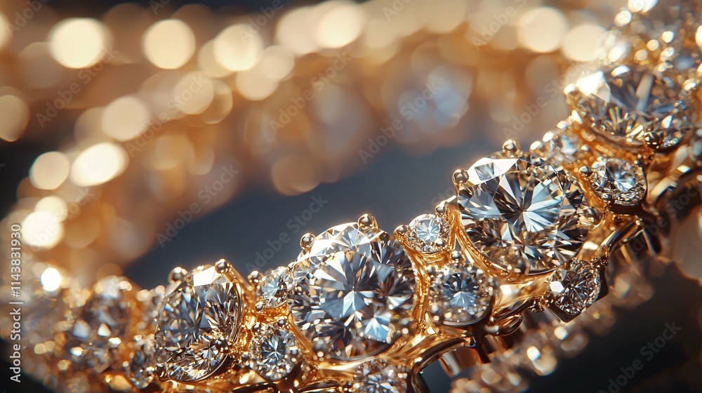 A close-up of shimmering diamonds highlights their brilliant facets and intricate details, creating a stunning visual perfect for luxury jewelry promotions. A close-up of shimmering diamonds highlights their brilliant facets and intricate details, creating a stunning visual perfect for luxury jewelry promotions.