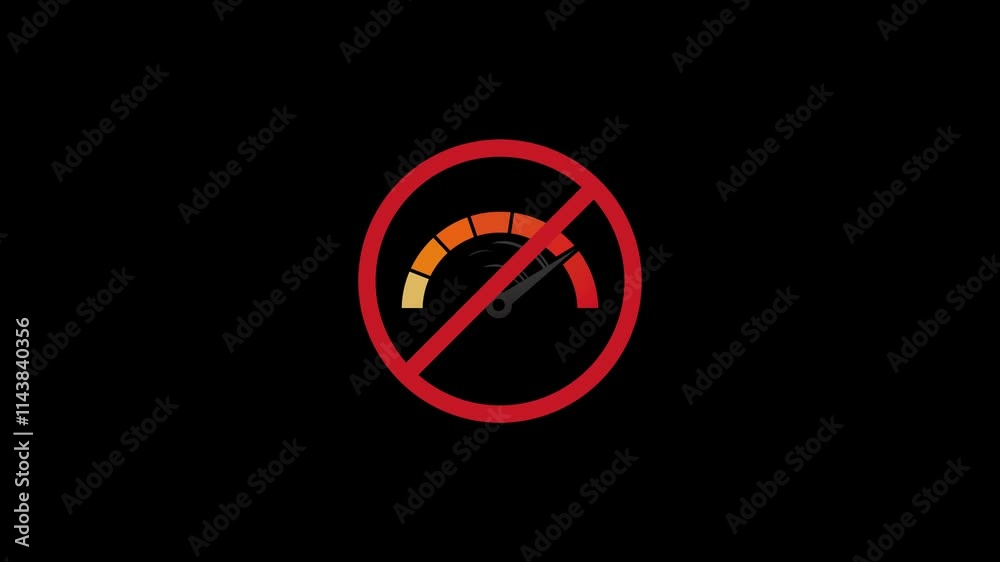 speed limit road sign icon animation. speed limit sign. road sign animation. speed limit road sign icon animation. speed limit sign. road sign animation.