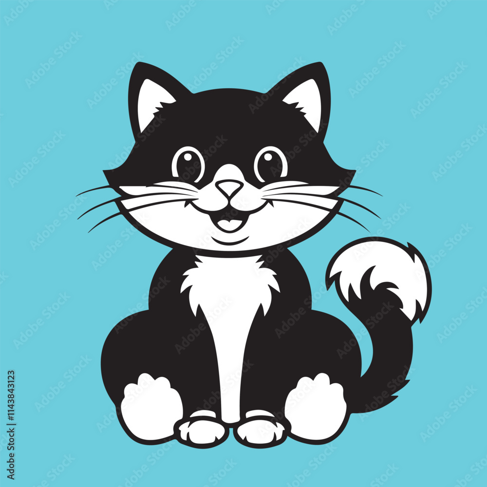 Obraz premium cat silhouette vector
