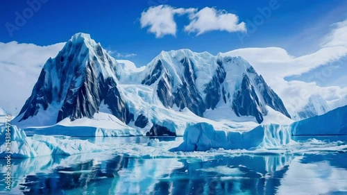 A Stunning View of Glaciers in Antarctica