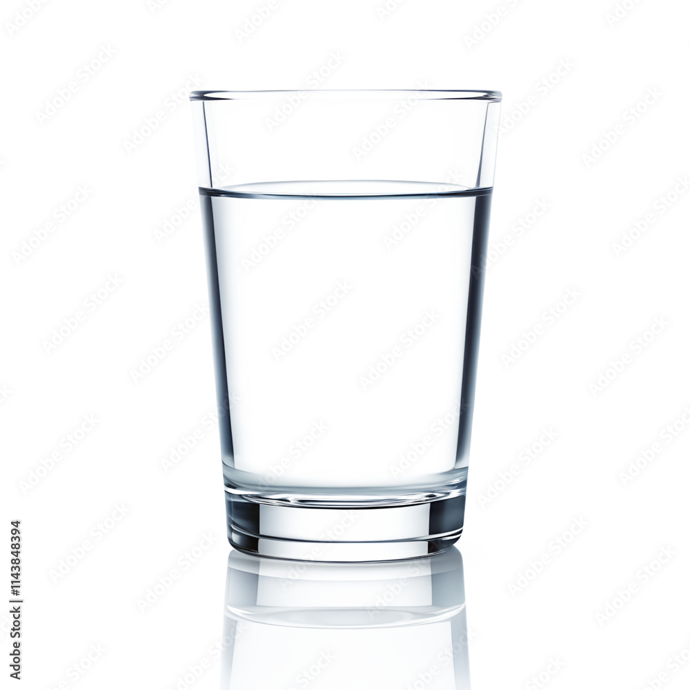 Water glass isolated on transparent background Water glass isolated on transparent background