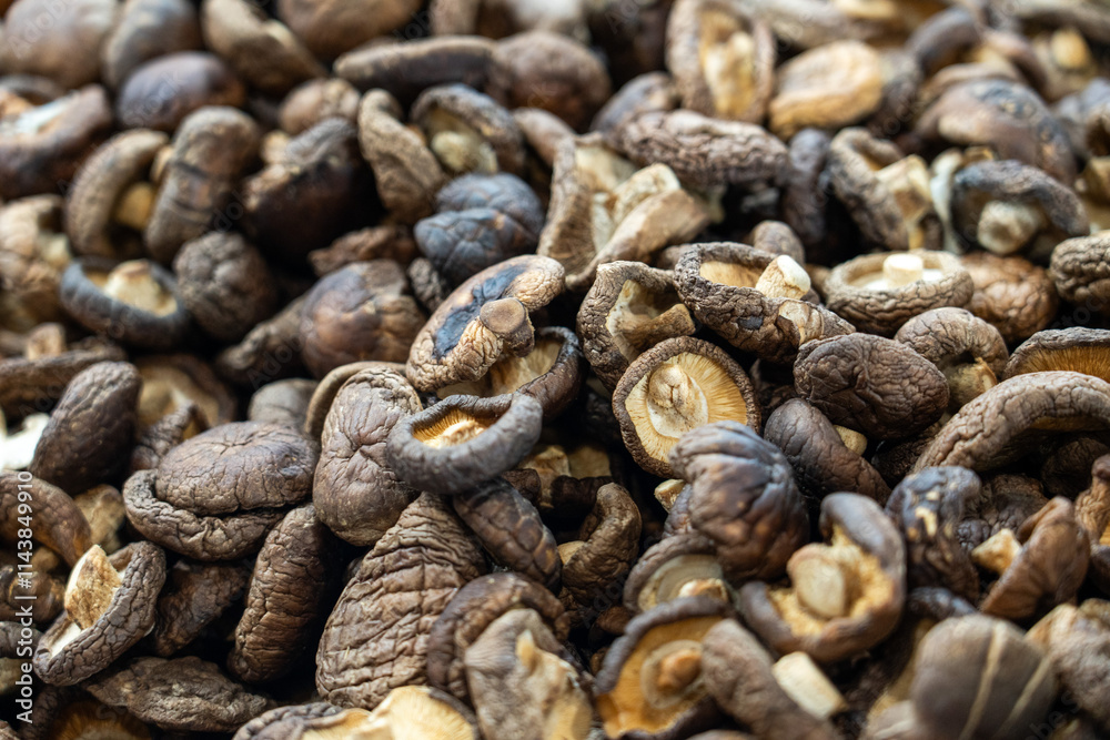 A Rich Collection of Dried Mushrooms for Culinary Delights A Rich Collection of Dried Mushrooms for Culinary Delights