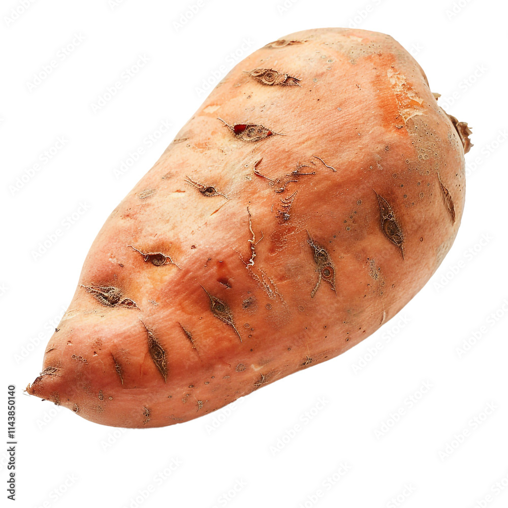 Obraz premium Sweet Potato - Isolated on Transparent Background