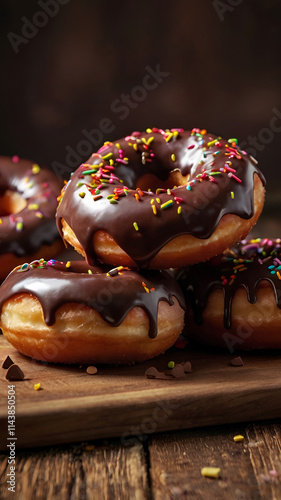 donuts with chocolate