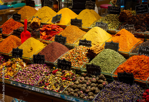 Fototapeta Naklejka Na Ścianę i Meble -  Istanbul Turkey spice the grand bazaar istanbul spices