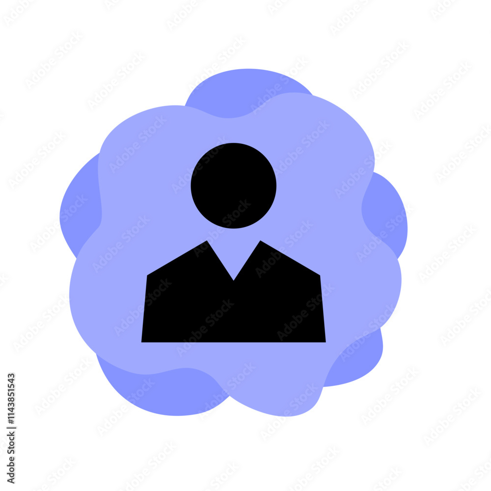 Profile Icon in Blob Shape Profile Icon in Blob Shape