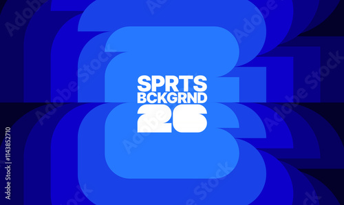 Background for sports event, competition or cup. World Championship 2026. Design with geometric shapes for poster, layout, banner. 