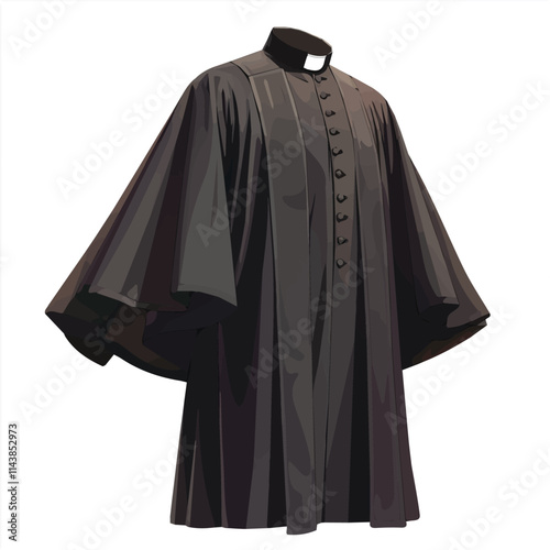 Illustration of a Christian dress and priest