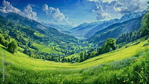 A Refreshing View of a Green Valley