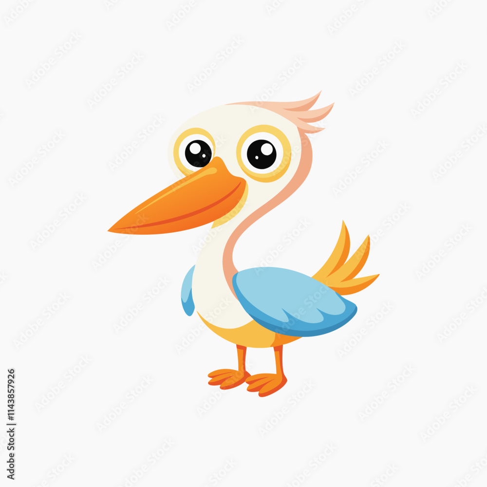 Pelican Bird Silhouette Design Isolated object on a white background Pelican Bird Silhouette Design Isolated object on a white background