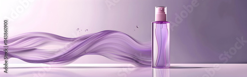 purple cosmetic for beauty brand perfume 
