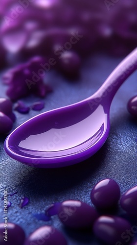 Close-up Purple Food Items: A Vibrant Culinary Composition
