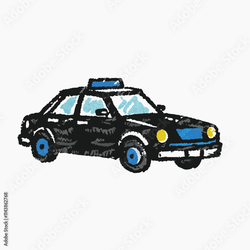 Vector illustration of Police car in blue color cartoon
White Background