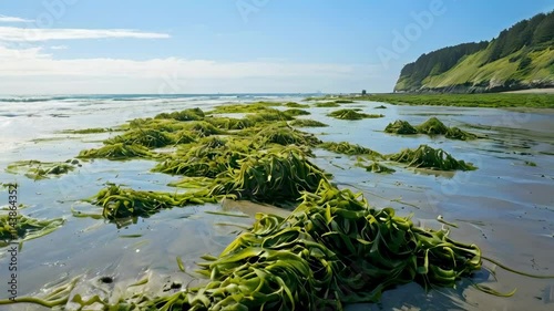 Seaweed Fields on a Quiet Beach