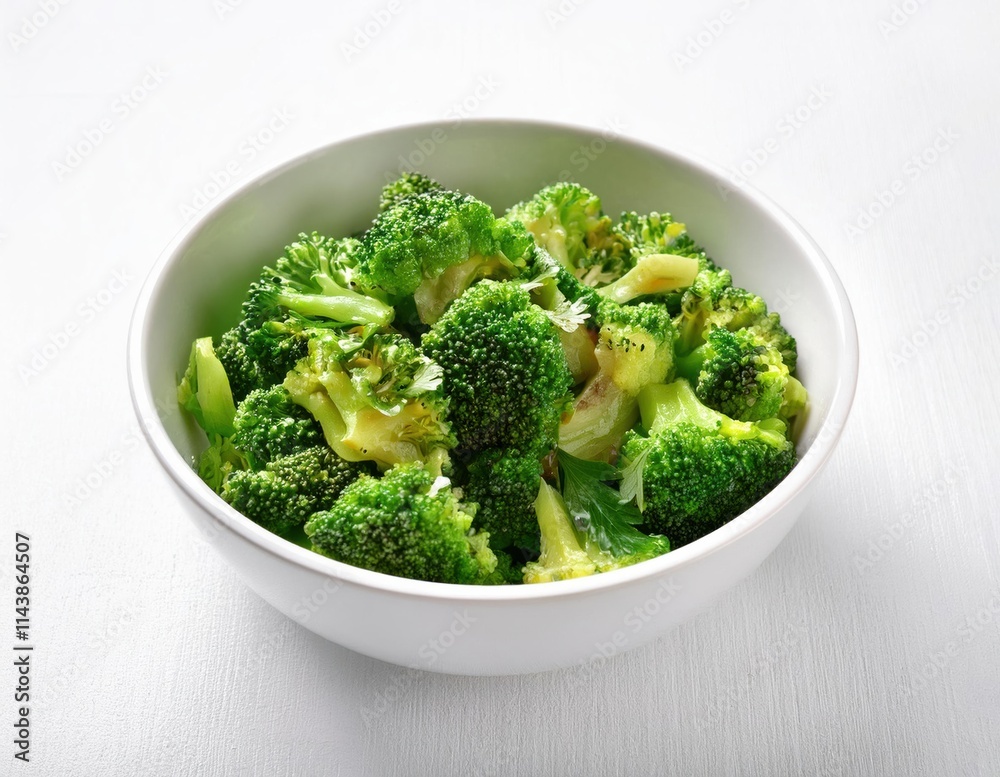 broccoli in a bowl, stir fried broccoli in a white bowl broccoli in a bowl, stir fried broccoli in a white bowl