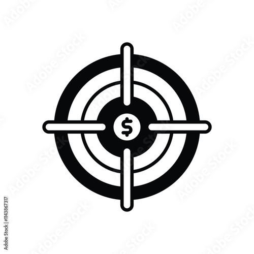 Financial Target vector icon