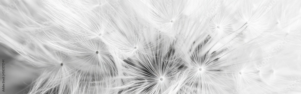 Obraz premium Capturing the delicate beauty of a dandelion puff in close-up detail during a sunny afternoon