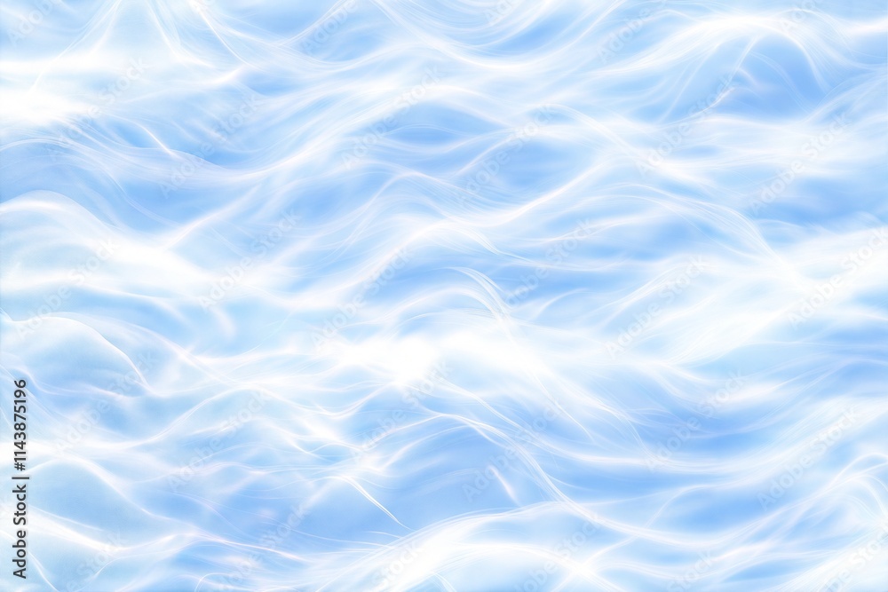 Abstract Blue Waves, Ethereal Style, Soothing Concept