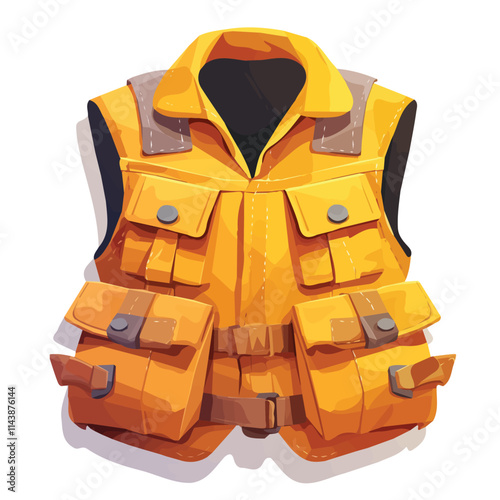 Illustration of various types of work clothes in vector format
