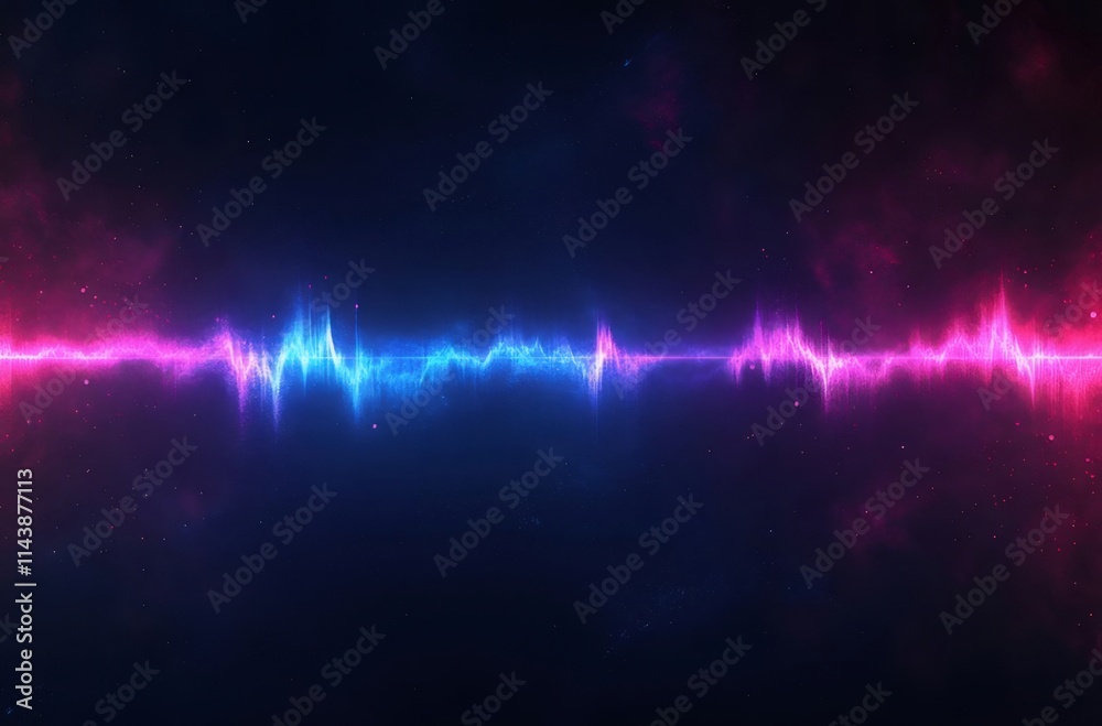 Abstract glowing pink and blue energy wave. Abstract glowing pink and blue energy wave.