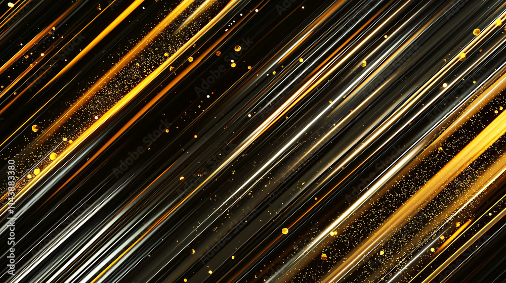 Luxuriöser goldener Hintergrund mit schwebenden, glitzernden Partikeln, elegante Atmosphäre, festliche Lichter für hochwertige Werbung Luxuriöser goldener Hintergrund mit schwebenden, glitzernden Partikeln, elegante Atmosphäre, festliche Lichter für hochwertige Werbung