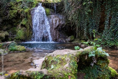 Waterfall Ripaljka in nature on mountain Ozren near Sokobanja, Serbia photo