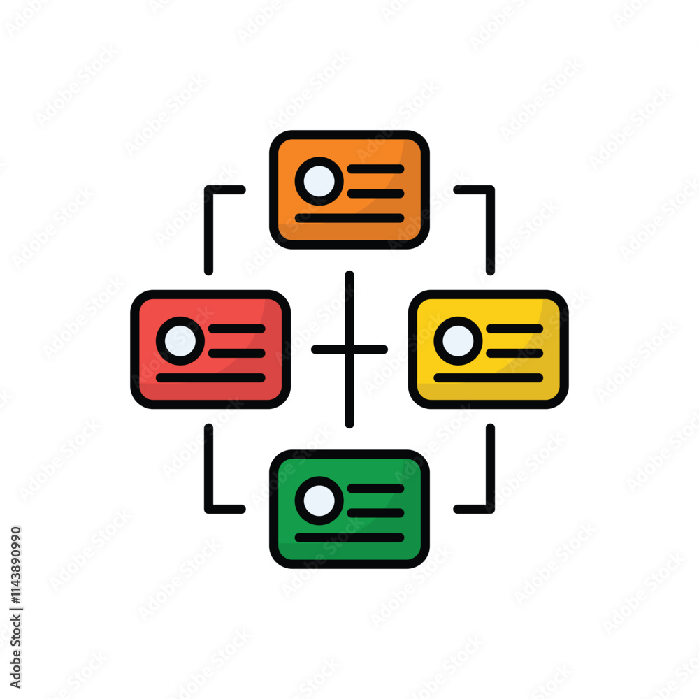 Planning Structure vector icon Planning Structure vector icon