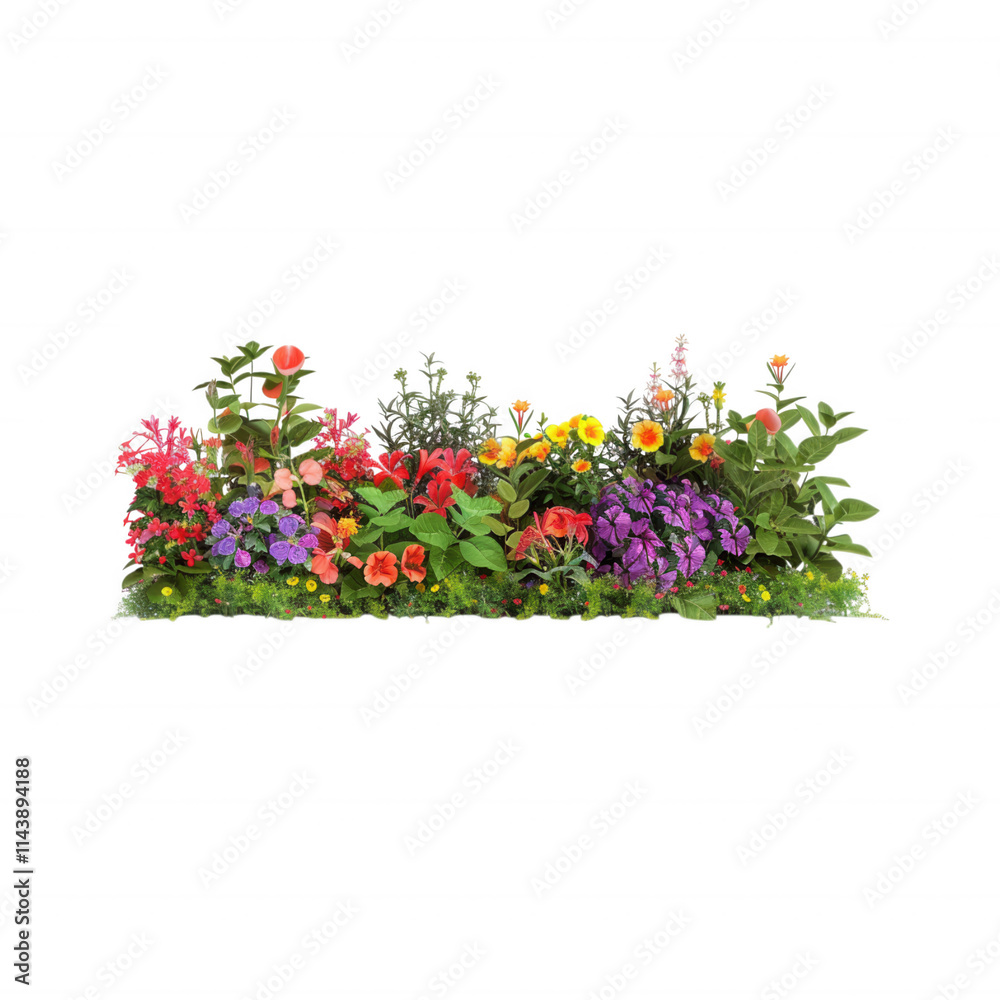 Fototapeta premium Stunning Colorful Flower Garden