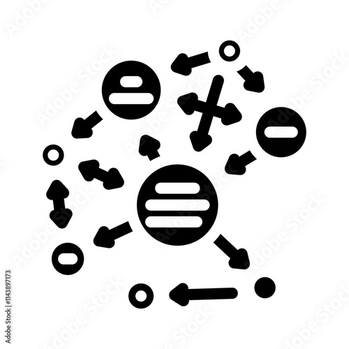 semantic web natural language processing nlp glyph icon vector. semantic web natural language processing nlp sign. isolated symbol illustration