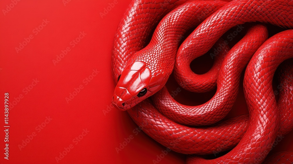 Obraz premium Happy Chinese New Year 2025,Year of the snake zodiac sign,Snake illustration and design,Asian elements gold paper cut style,Lunar new year concept,New Year card 2025.