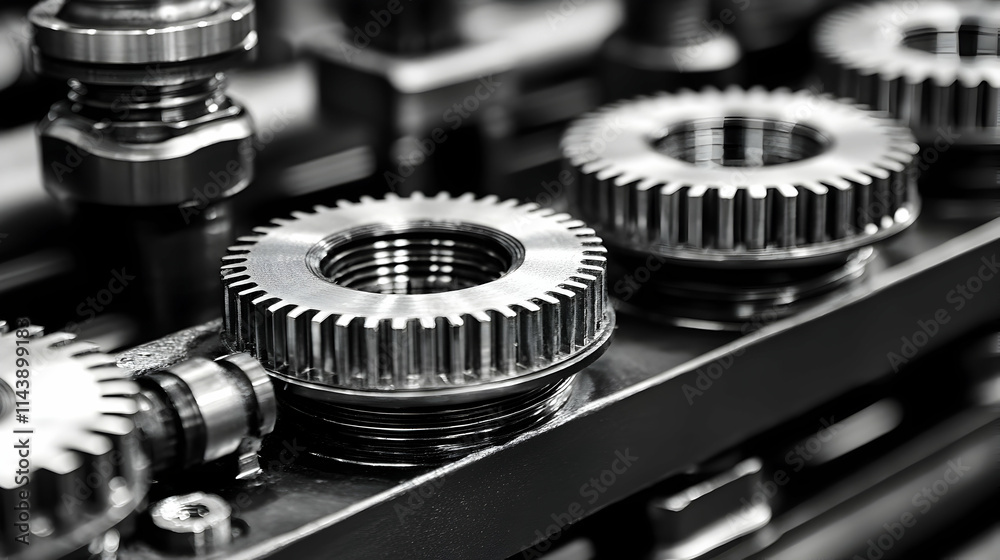 Precise Metal Gears, Industrial Machinery Close-Up Photography Precise Metal Gears, Industrial Machinery Close-Up Photography