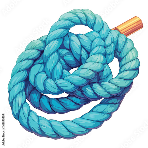 Vector illustration of the rope