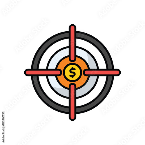 Financial Target vector icon