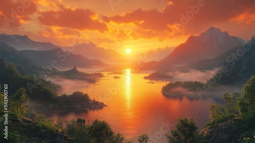 sunset, sky, sun, sunrise, nature, clouds, sea, water, landscape, cloud, sunlight, orange, evening, ocean, color, beach, beautiful, red, dawn, light, dusk, horizon, morning, sundown, beauty
