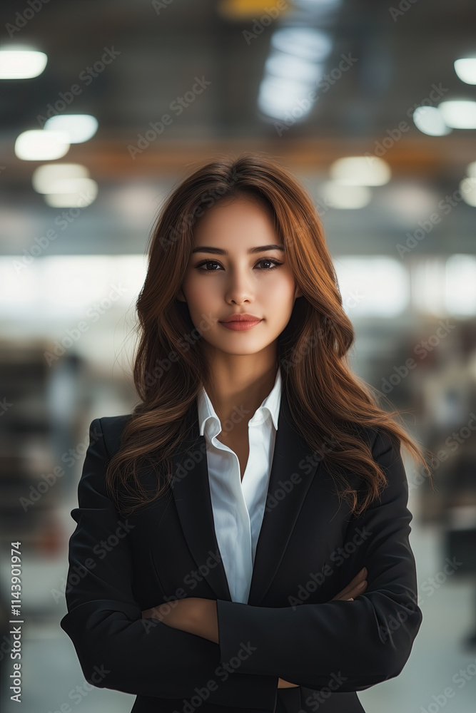 Asian female executive of a successful startup. Modern approach to business. Asian female executive of a successful startup. Modern approach to business.