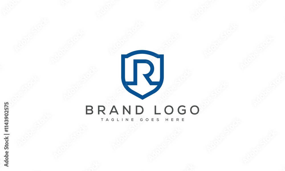 letter R logo design vector template design for brand.