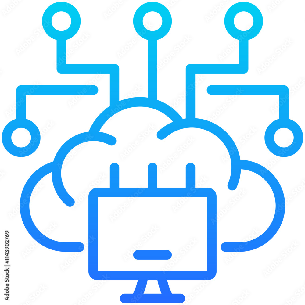 Edge Computing Icon Edge Computing Icon