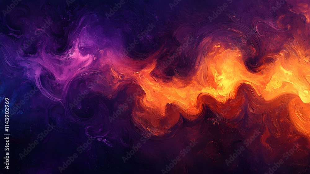 Fototapeta premium abstract black fire texture on a dark purple background 