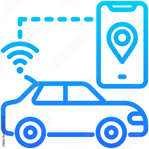 Smart Transportation Icon