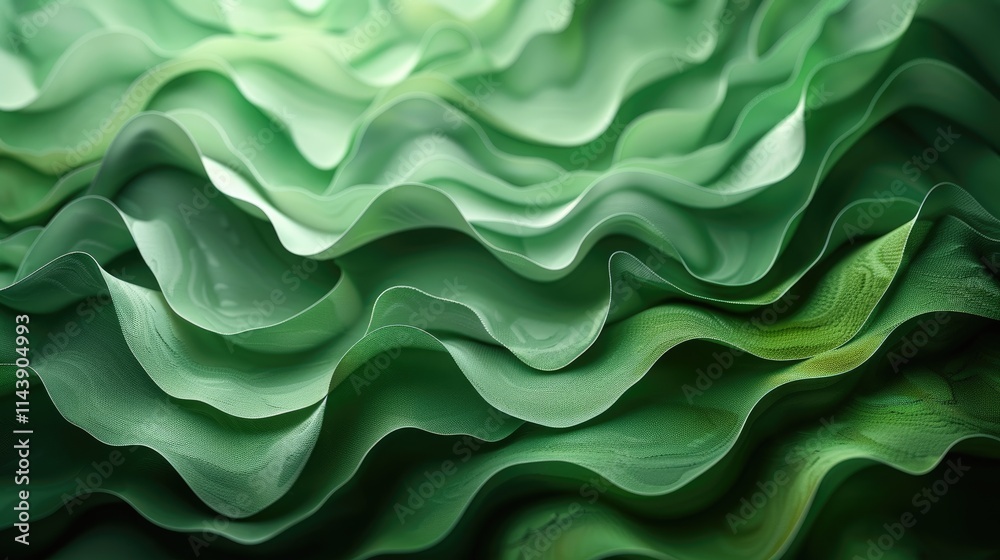 Abstract green wavy texture design. Abstract green wavy texture design.
