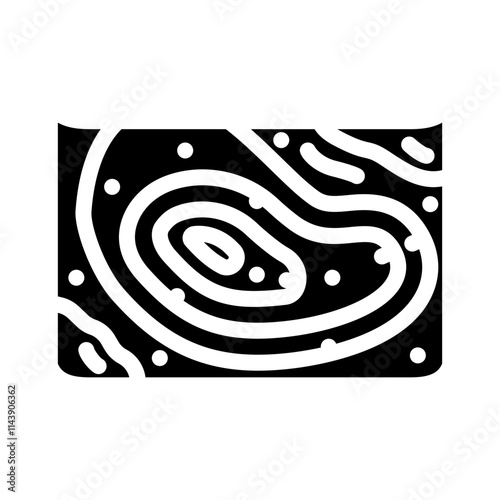 ocean floor map world ocean glyph icon vector. ocean floor map world ocean sign. isolated symbol illustration