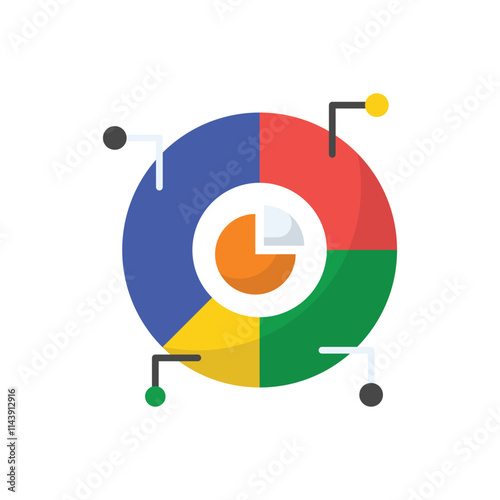 Multilevel Graph vector icon
