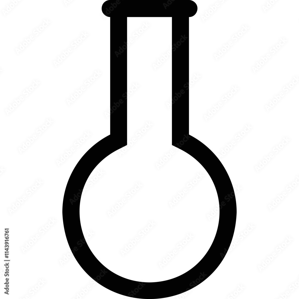 Simple vector icon flask Simple vector icon flask