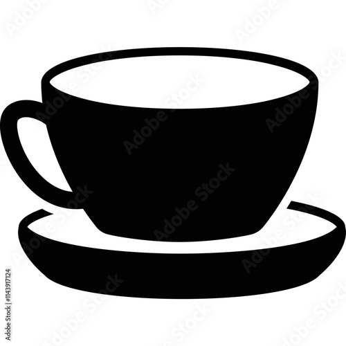 Simple vector icon tea cup
