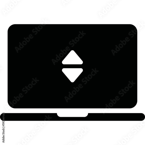 Simple vector icon laptop
