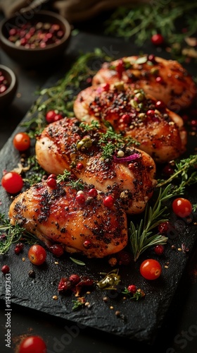 Roasted Chicken Breast with Cranberry and Herbs: A Flavorful Feast