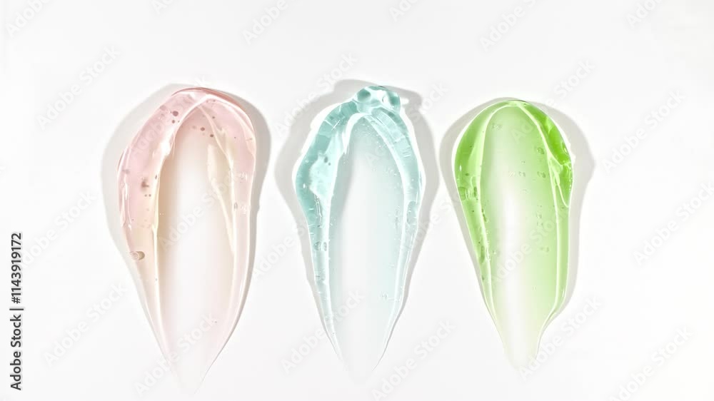 Cosmetic Smears of Creamy Texture, Concealer, Liquid Foundation, Gel Fluid, Makeup Brush, Spatula. Beauty Skincare Product Sample. Advertising. Organic Cosmetics, Medicine. Macro shoot. 4k Cosmetic Smears of Creamy Texture, Concealer, Liquid Foundation, Gel Fluid, Makeup Brush, Spatula. Beauty Skincare Product Sample. Advertising. Organic Cosmetics, Medicine. Macro shoot. 4k