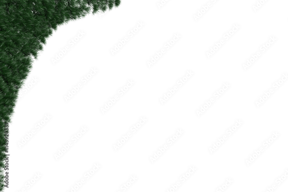 Obraz premium Festive Christmas border, PNG, 3D