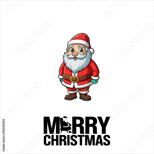  santa claus heads in flat style isolated. Vector illustration,Collection of Cute Christmas Santa Claus isolated. Christmas Set of Cheerful, funny Santa clause for winter holidays. Happy Santa Claus 