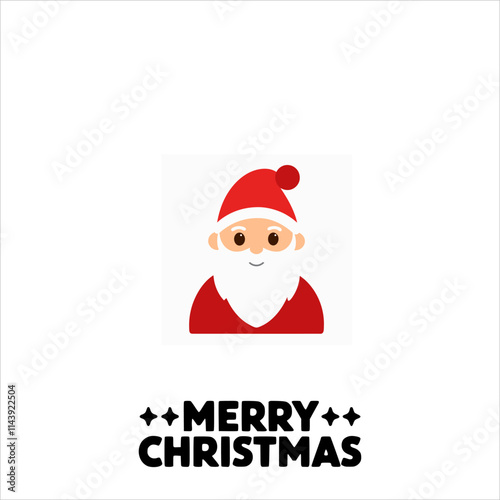  santa claus heads in flat style isolated. Vector illustration,Collection of Cute Christmas Santa Claus isolated. Christmas Set of Cheerful, funny Santa clause for winter holidays. Happy Santa Claus 